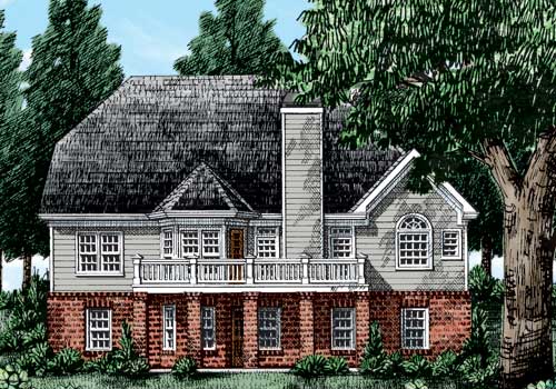 Sullivan House Plan Rear Elevation