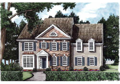 Beacon Hill House Plan Elevation