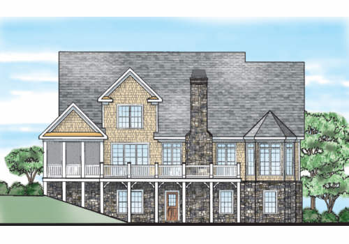 Catawba Ridge House Plan Rear Elevation