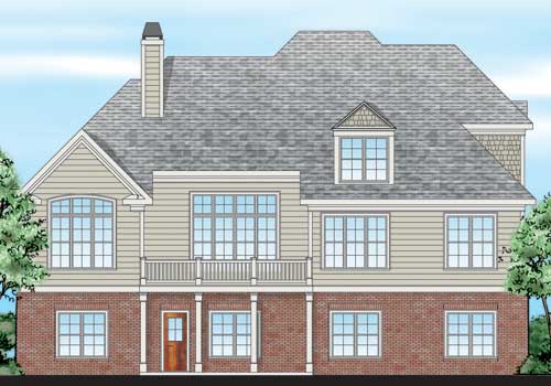 Heritage Pointe House Plan Rear Elevation
