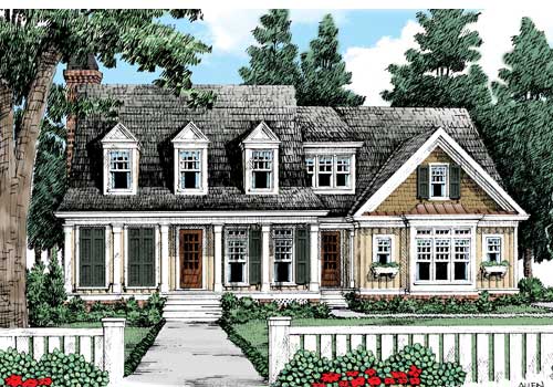 Azalea Farm House Plan Elevation