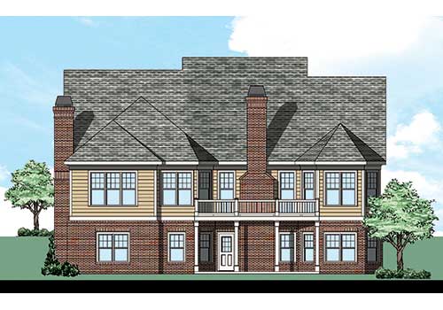 Devon Park House Plan Rear Elevation