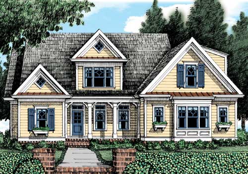 Huntington Ridge (c) House Plan Elevation