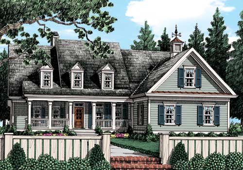 Ivy Jeane Cottage (a) House Plan Elevation