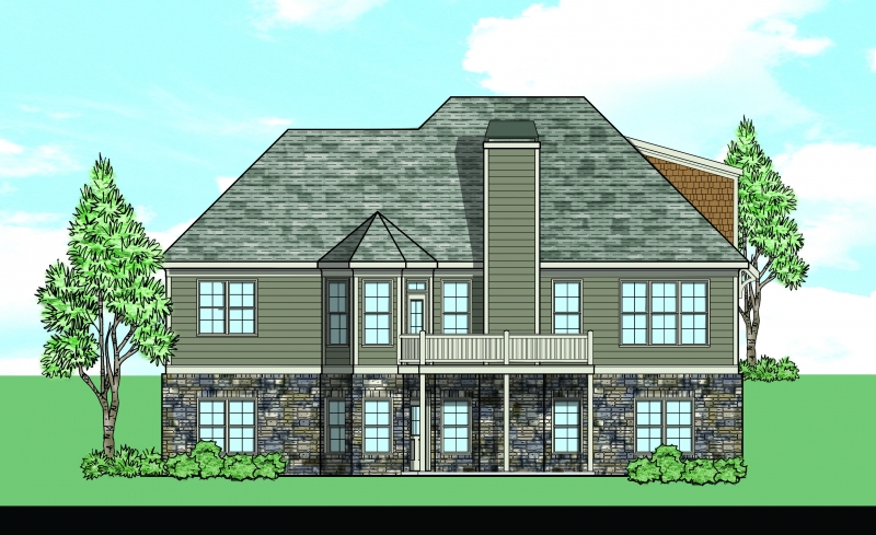 Manchester Walk (a) House Plan Rear Elevation