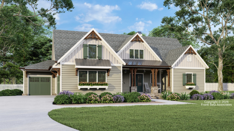 Allatoona Bluff House Plan Elevation